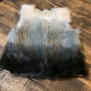 True Craft faux fur girls vest